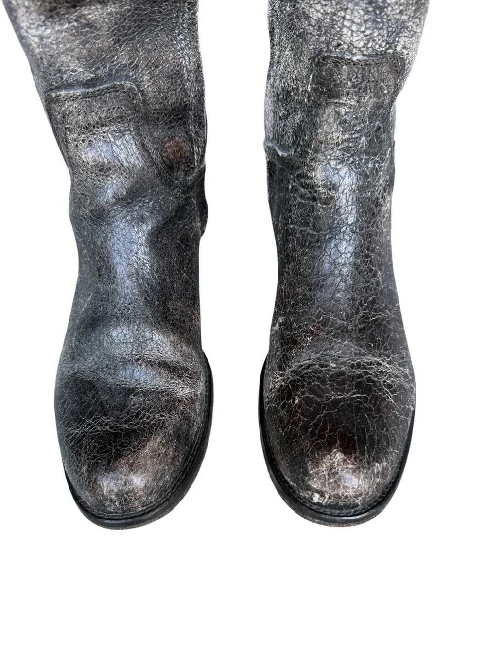 • STEVE MADDEN • Steve Madden crackle “Reins” equestrian riding boots 7.5